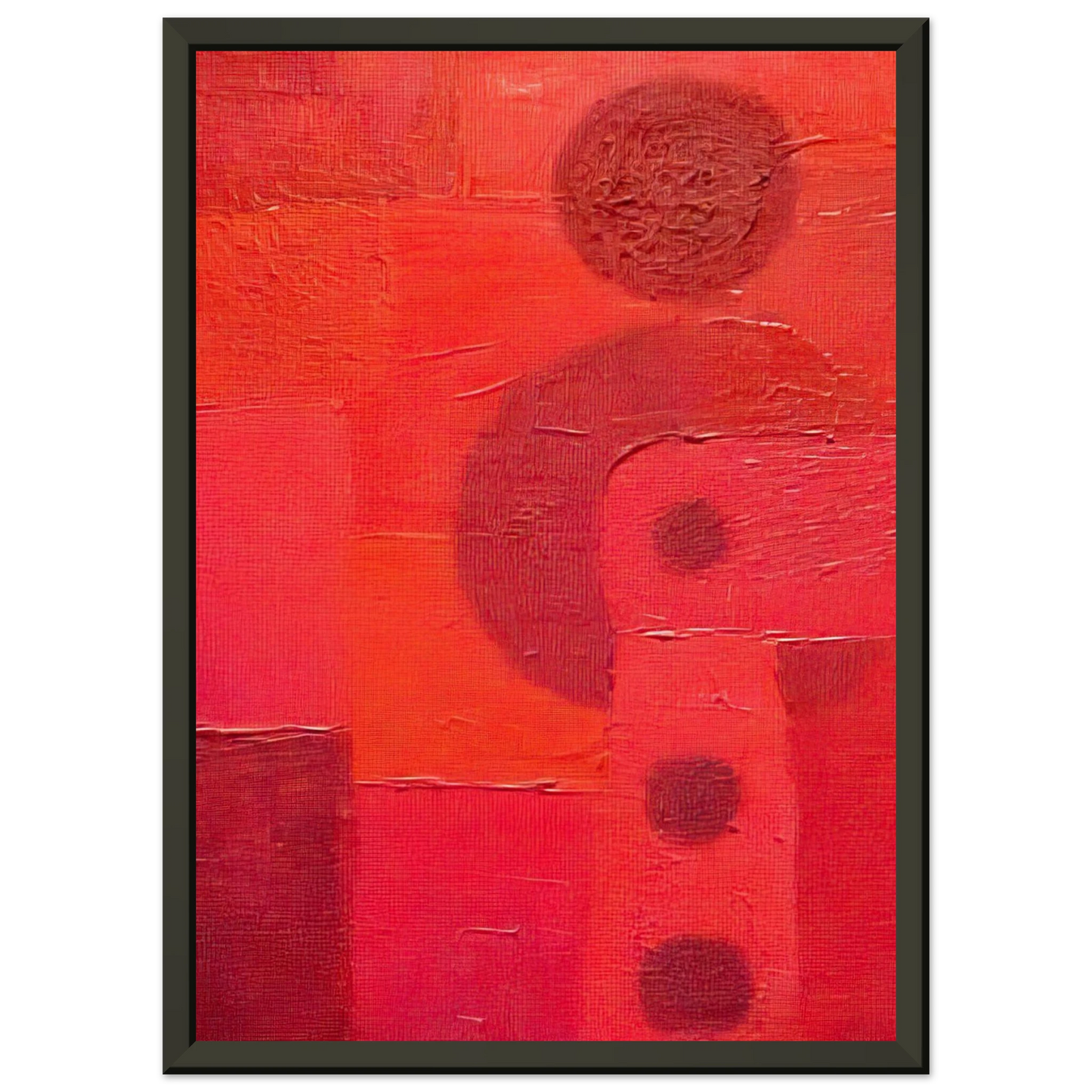 Pedro Coronel Deshabitados 101 Framed Art Print - Aluminum Frame - 40x50 cm / 16x20 inches