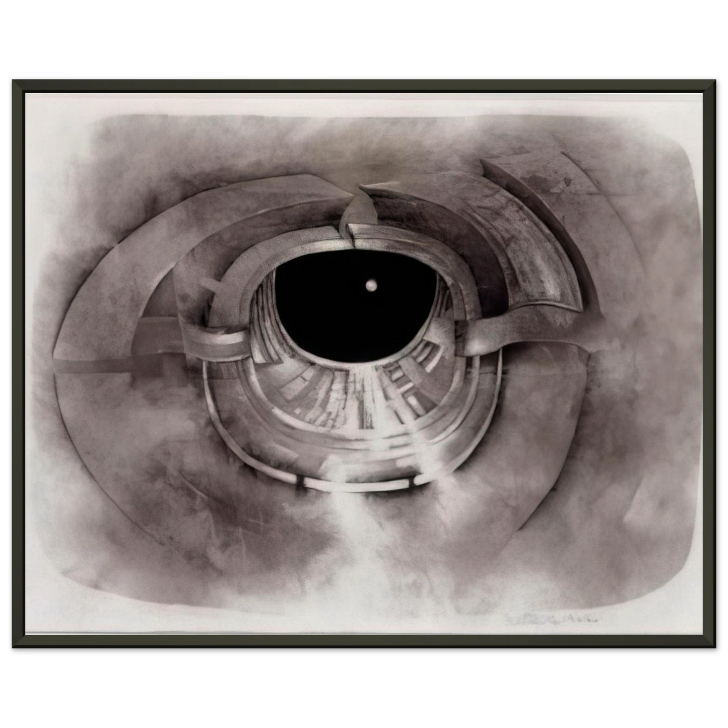 Lee Bontecou UNTITLED 1962 1 Framed Art Print - Aluminum Frame - 40x50 cm / 16x20 inches