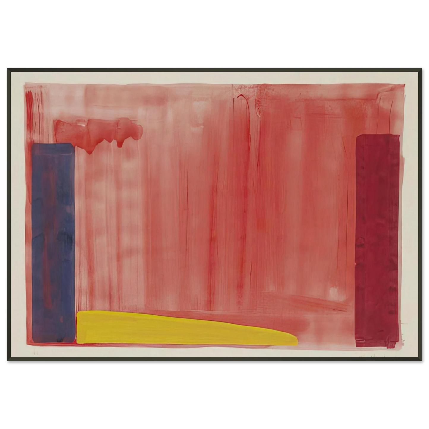 John Hoyland Untitled Color Field Painting Framed Art Print - Aluminum Frame - 21x29.7 cm / 8x12"