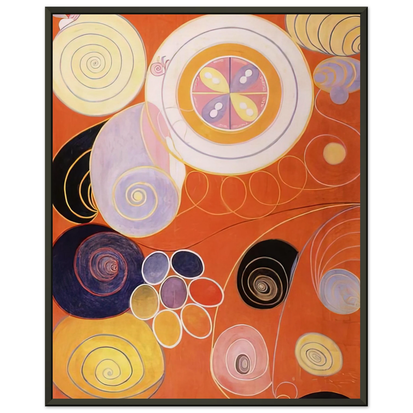 Hilma af Klint THEY TENS MAINSTAY IV 1907 Framed Art Print - Aluminum Frame - 40x50 cm / 16x20 inches