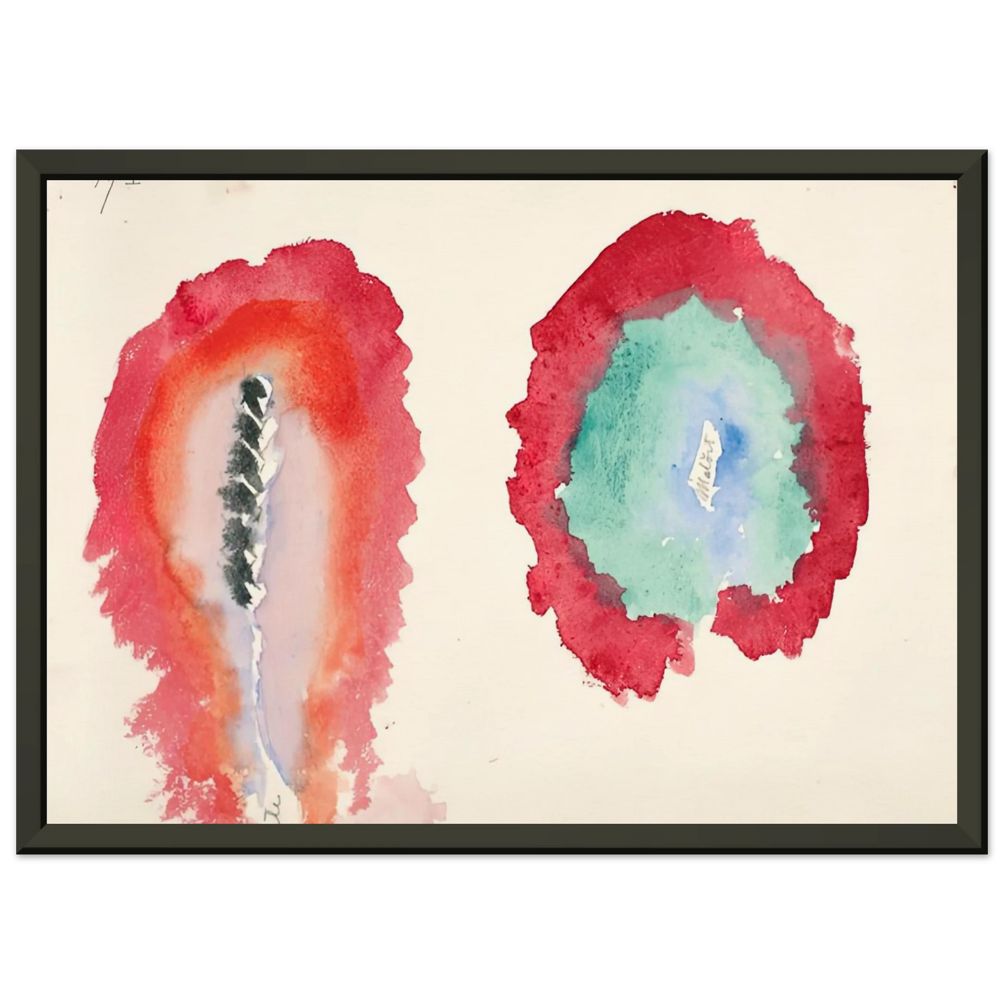 Hilma af Klint WHEAT AND WORMWOOD 1922 Framed Art Print - Aluminum Frame - 60x80 cm / 24x32 inches