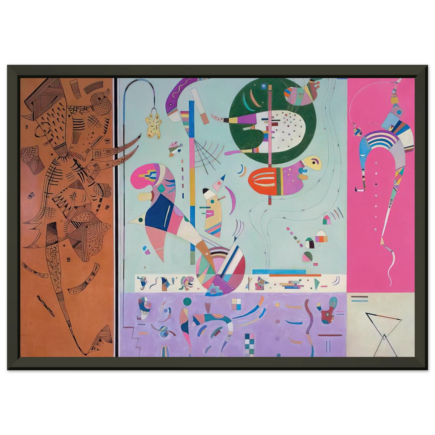 Wassily Kandinsky VARIOUS PARTS 1940 Framed Art Print - Aluminum Frame - 40x50 cm / 16x20 inches