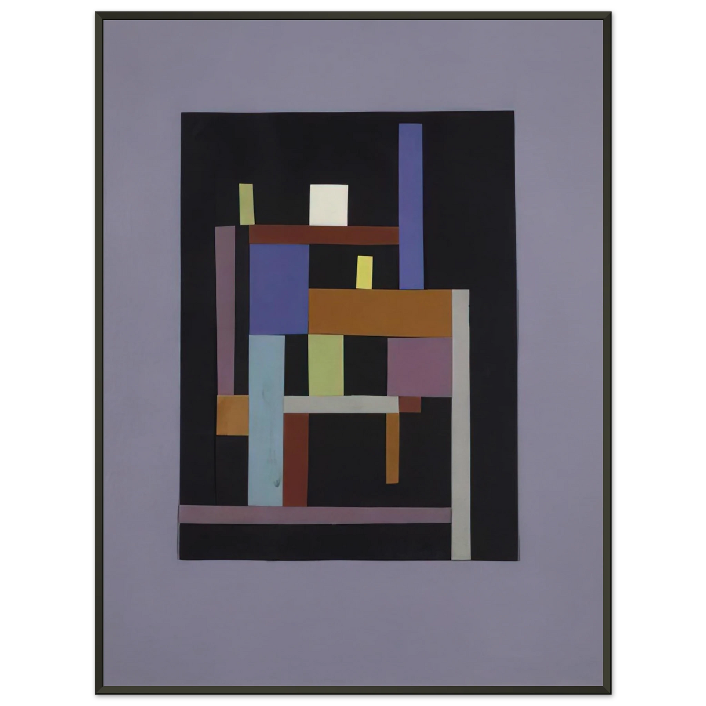 Ad Reinhardt Collage 1938 Framed Art Print - Aluminum Frame - 60x80 cm / 24x32 inches