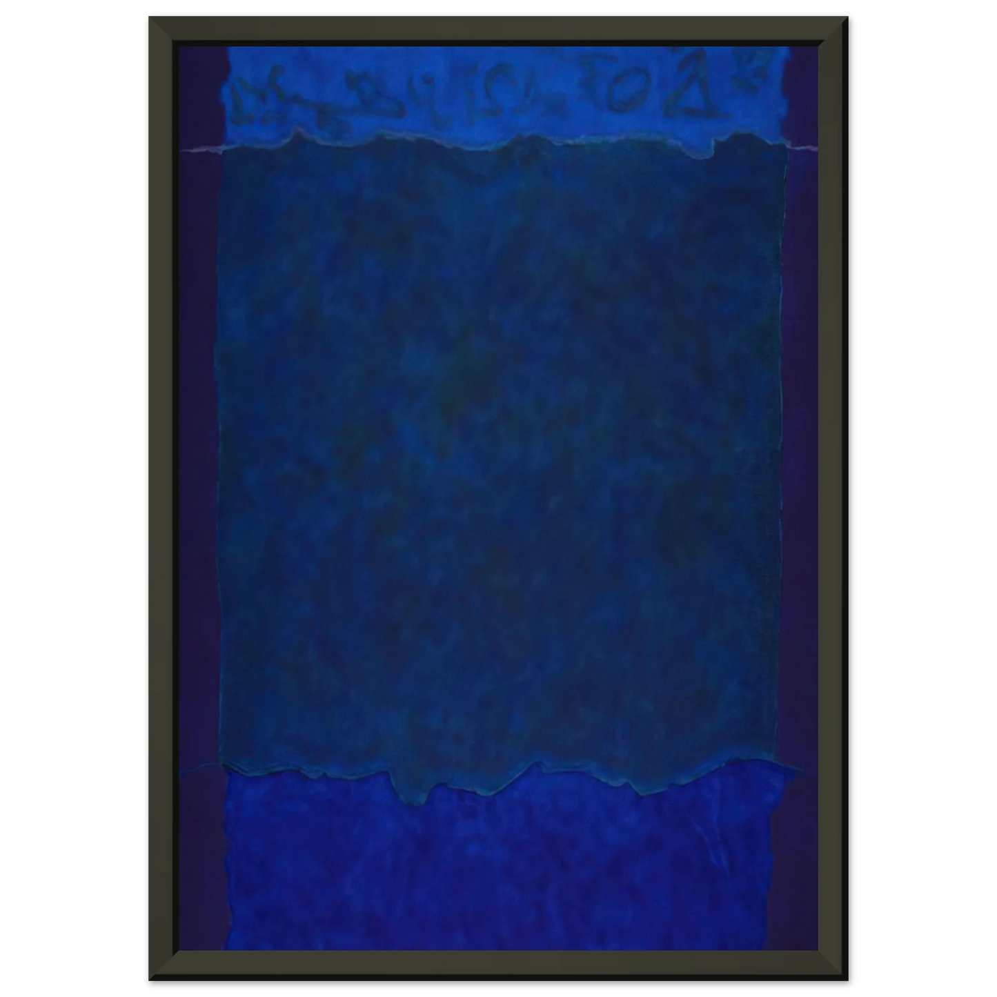 Theodoros Stamos Infinity Fields Lefkada Series 1980 Framed Art Print - Aluminum Frame - 40x50 cm / 16x20 inches