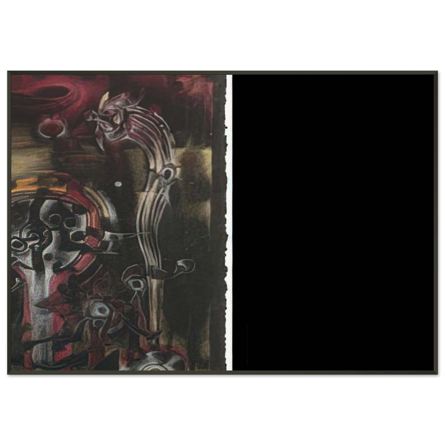 Lee Bontecou UNTITLED 1998 2 Framed Art Print - Aluminum Frame - 21x29.7 cm / 8x12"