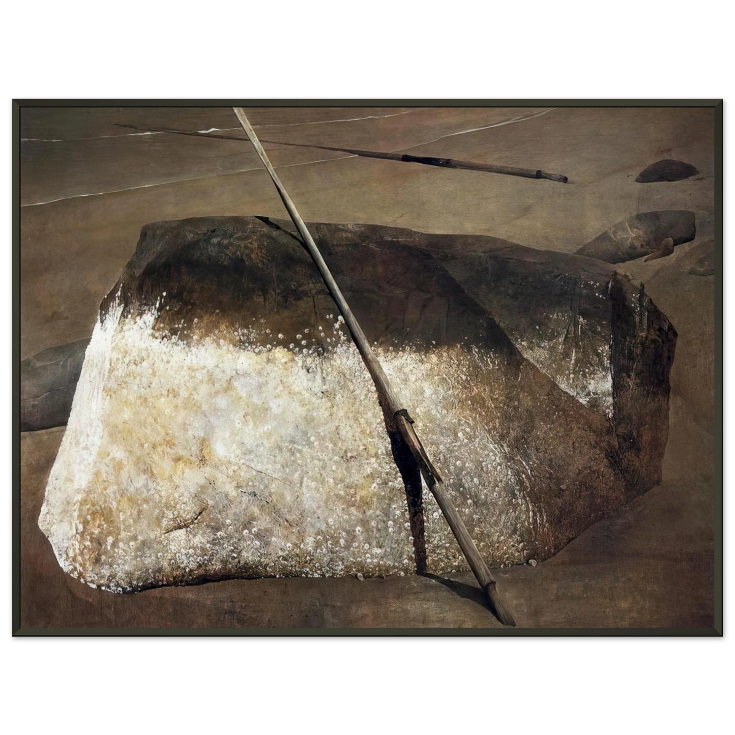 Andrew Wyeth NOT DETECTED 38 Framed Art Print - Aluminum Frame - 40x50 cm / 16x20 inches
