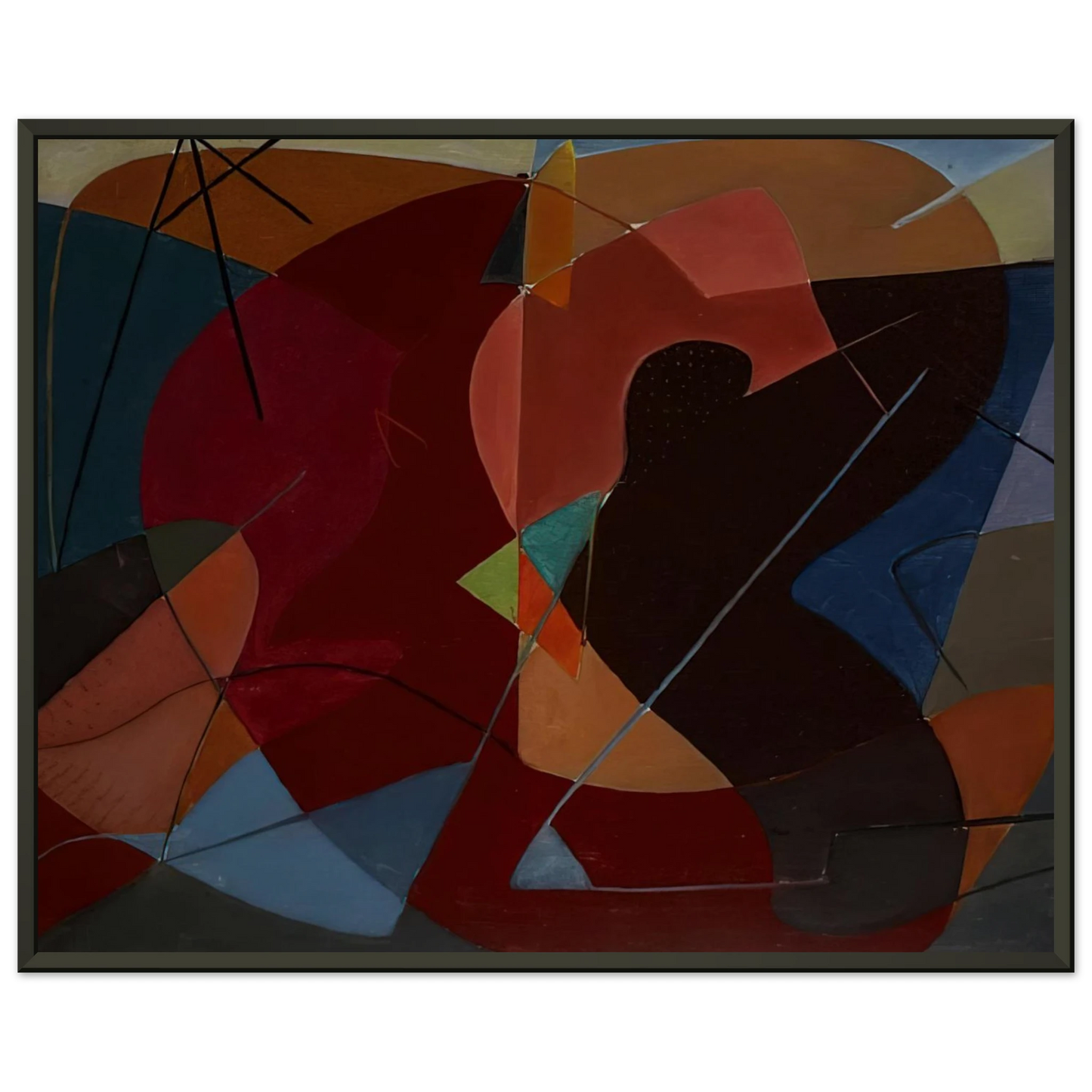 John Ferren Untitled No 8 1932 Framed Art Print - Aluminum Frame - 40x50 cm / 16x20 inches