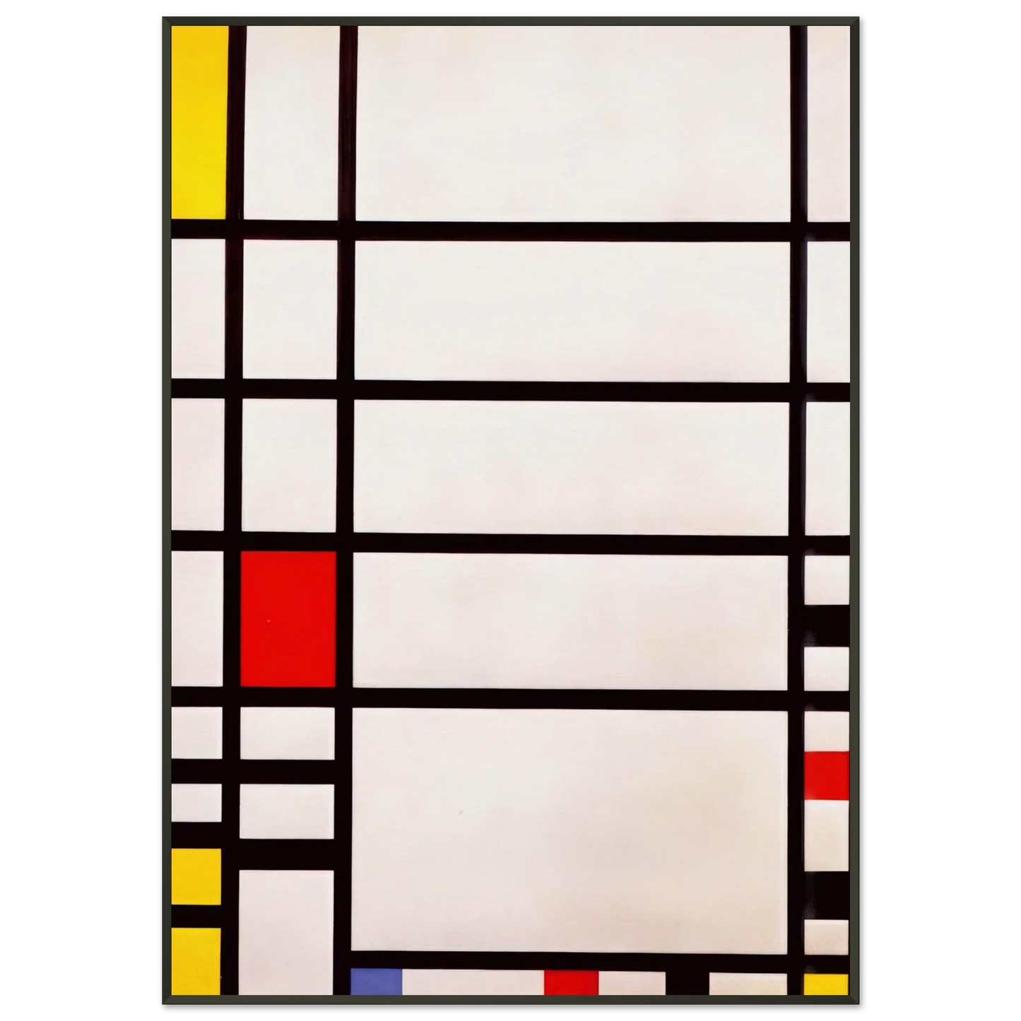 Piet Mondrian Trafalgar Square Framed Art Print - Aluminum Frame - 21x29.7 cm / 8x12"