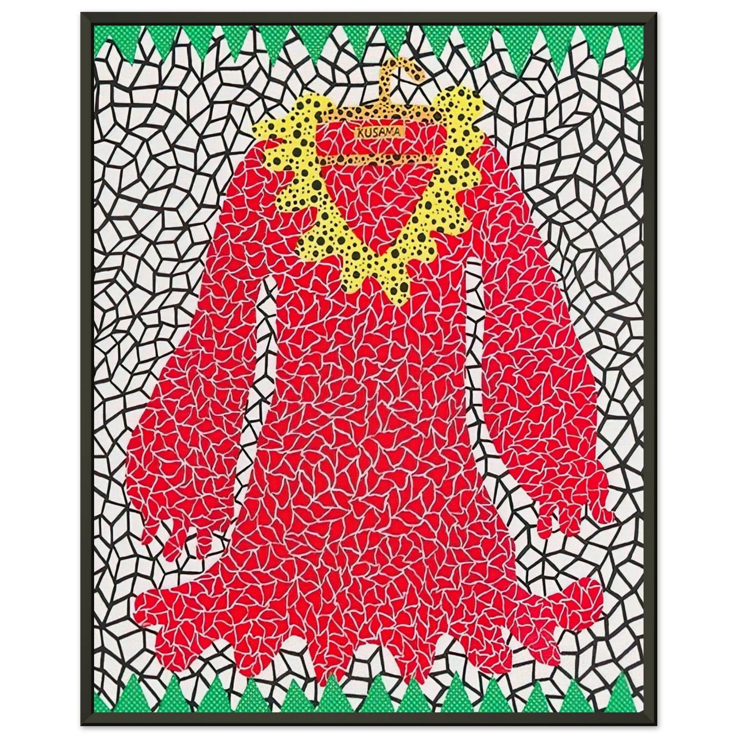 Yayoi Kusama DRESS 1982 Framed Art Print - Aluminum Frame - 70x100 cm / 28x40 inches
