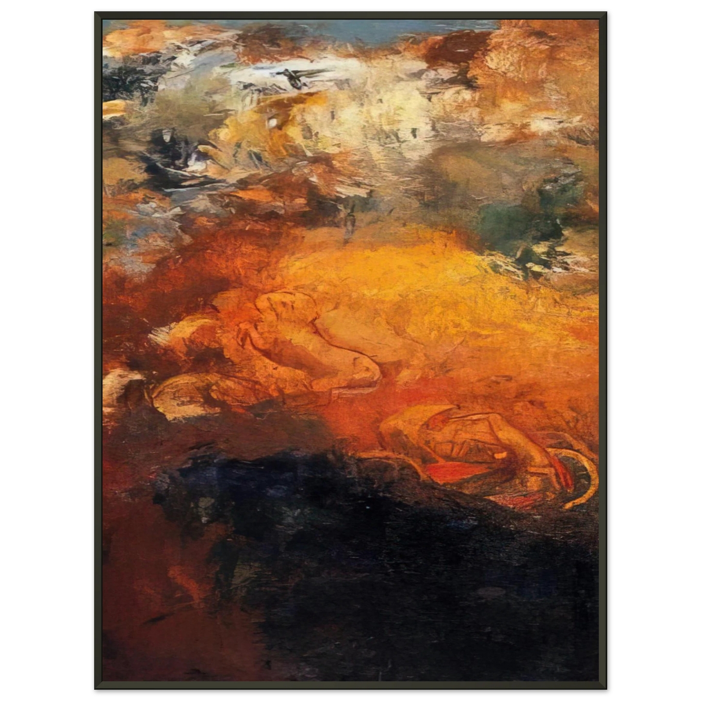 Odilon Redon APOLLO S CHARIOT Framed Art Print - Aluminum Frame - 60x80 cm / 24x32 inches