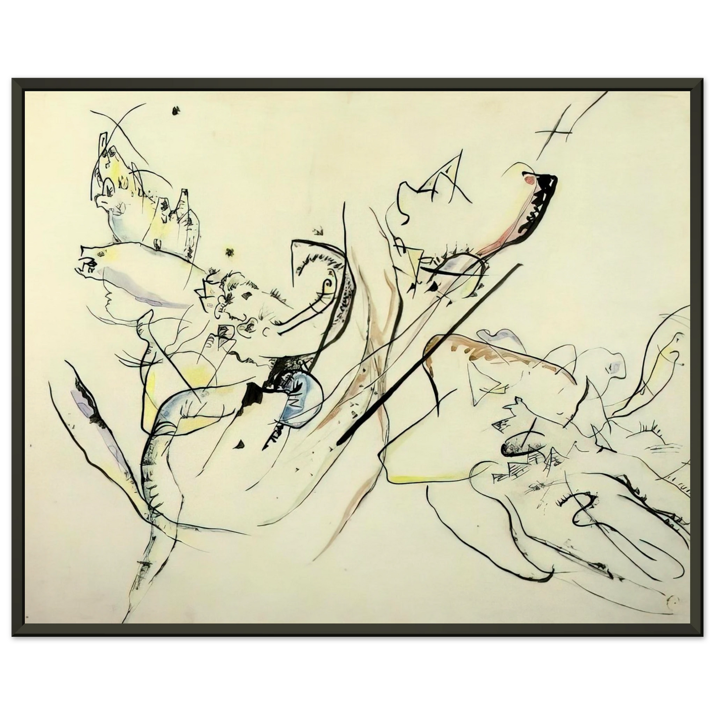 Wassily Kandinsky UNTITLED Framed Art Print - Aluminum Frame - 70x100 cm / 28x40 inches