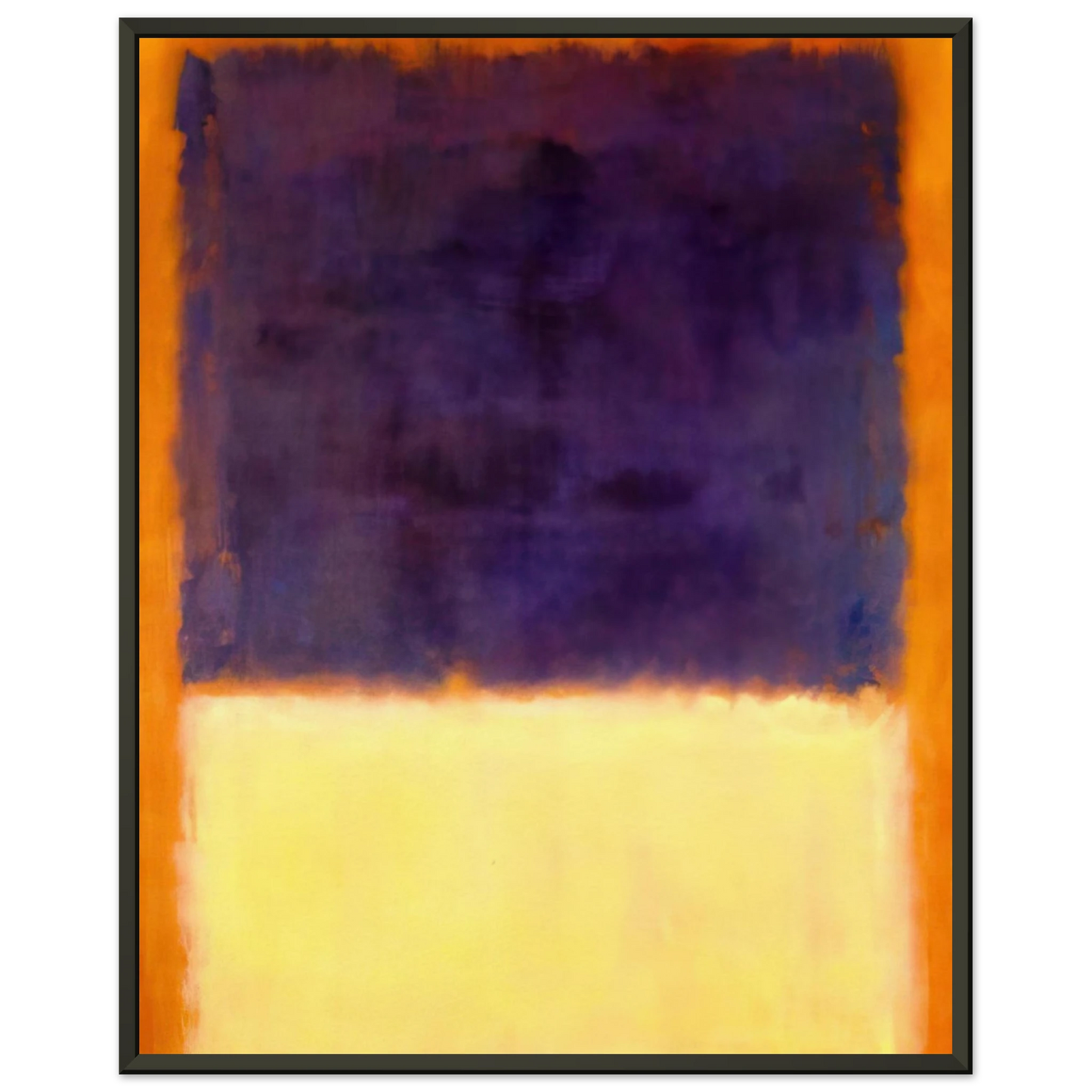 Mark Rothko Red Orange Tan and Purple 1954 Framed Art Print - Aluminum Frame - 40x50 cm / 16x20 inches