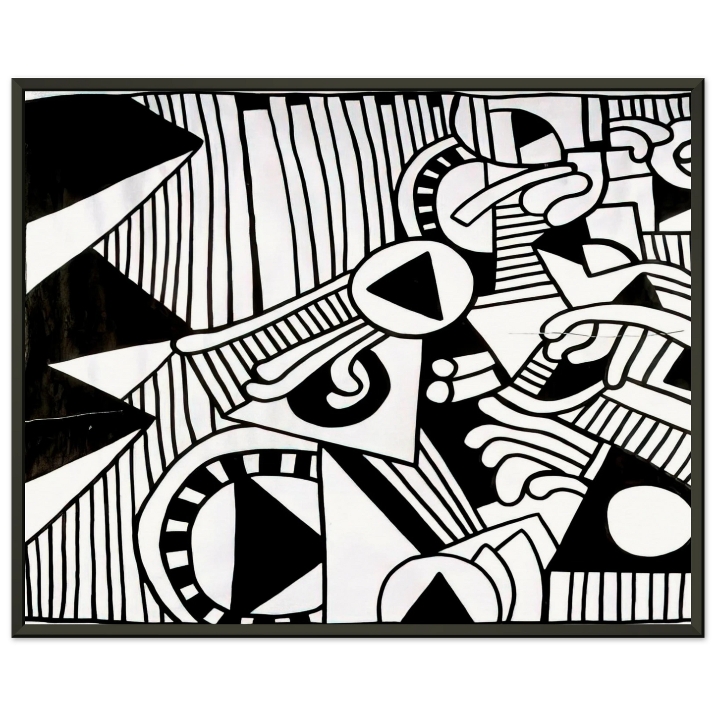 Keith Haring UNTITLED 1978 1 Framed Art Print - Aluminum Frame - 40x50 cm / 16x20 inches