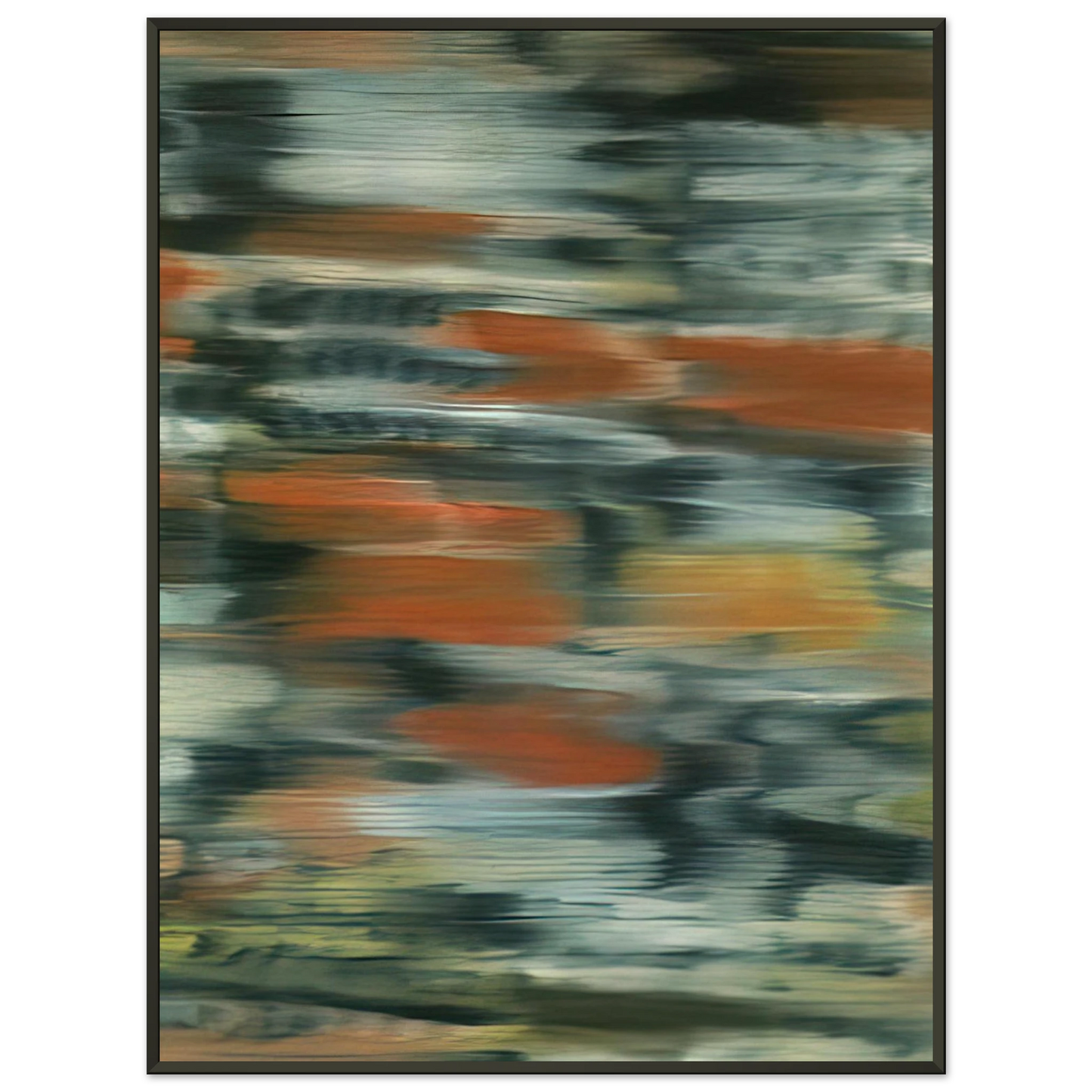 Gerhard Richter TOWNSCAPE PX 1968 Framed Art Print - Aluminum Frame - 40x50 cm / 16x20 inches