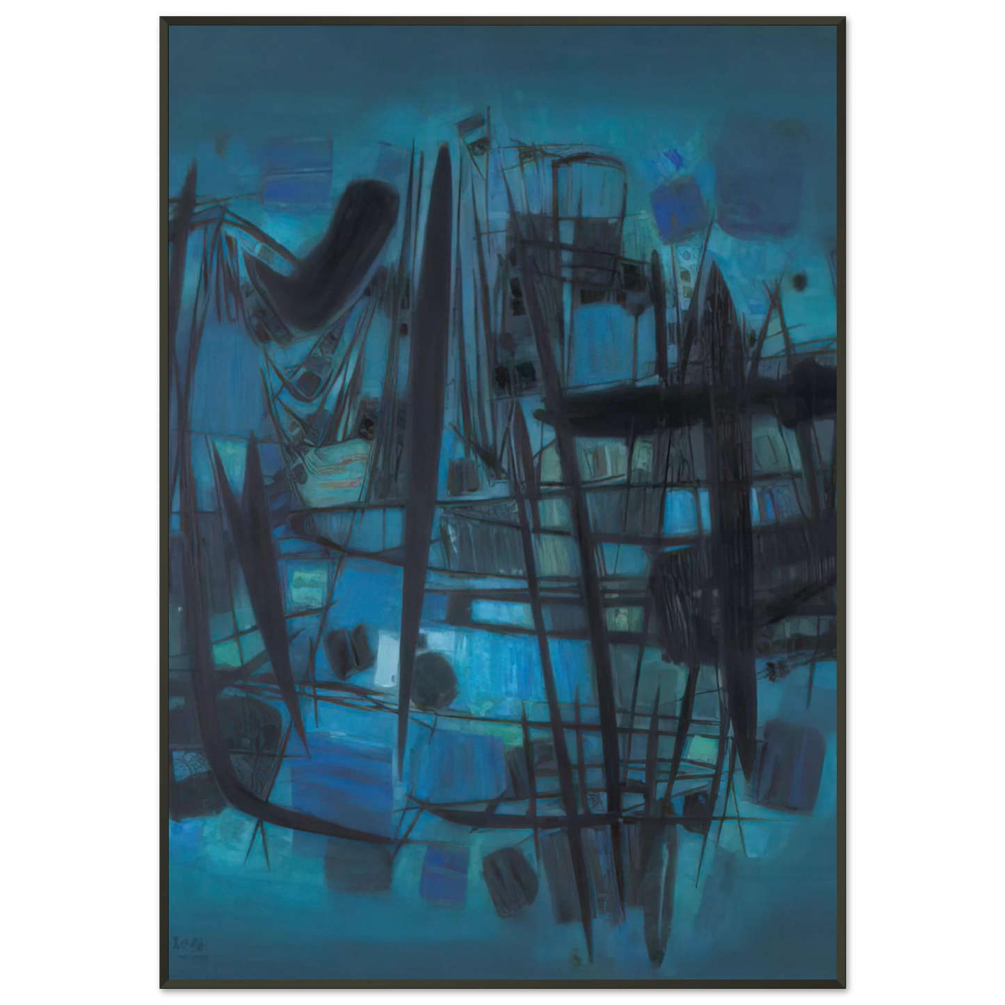Chu teh Chun MILLE VIES SE CACHENT DANS LE BOIS Framed Art Print - Aluminum Frame - 21x29.7 cm / 8x12"