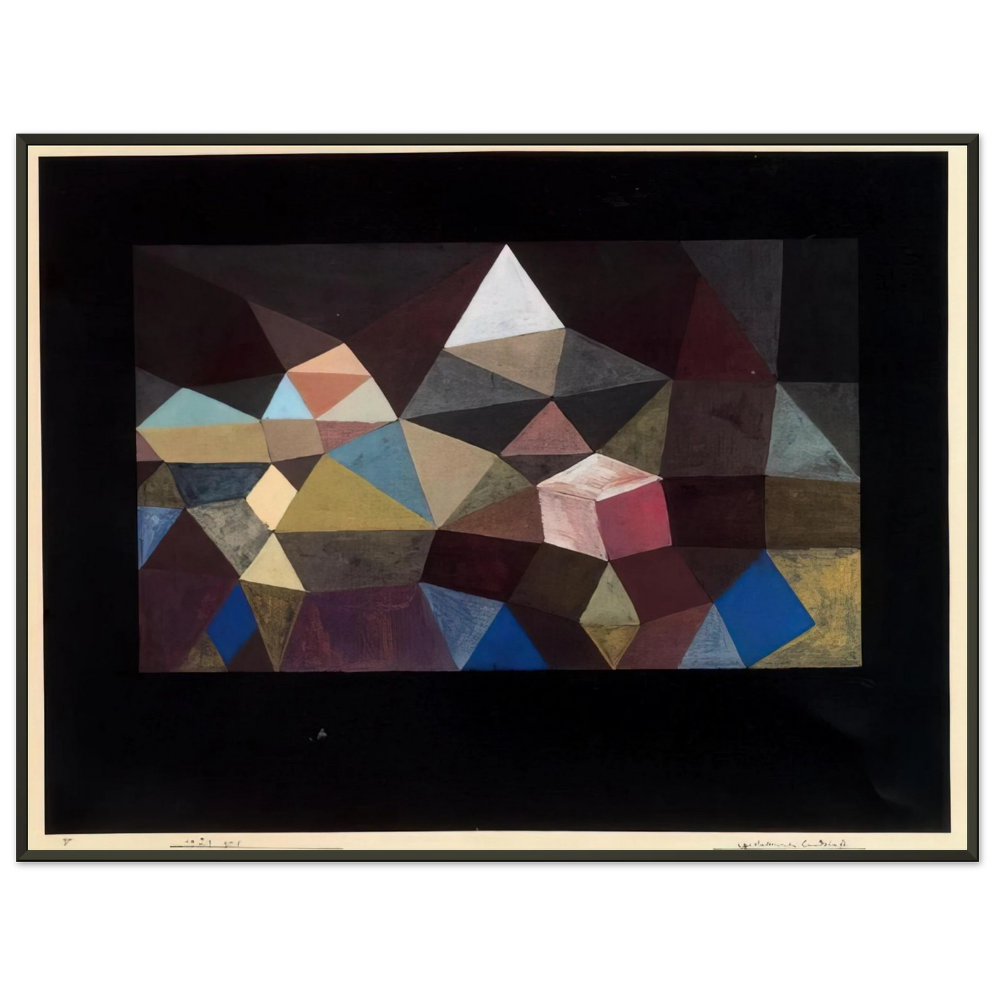Paul Klee CRYSTALLINE LANDSCAPE 1929 Framed Art Print - Aluminum Frame - 70x100 cm / 28x40 inches