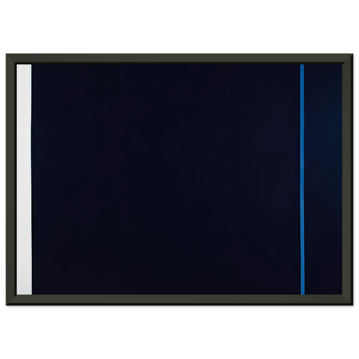 Barnett Newman Midnight Blue Framed Art Print - Aluminum Frame - 60x80 cm / 24x32 inches