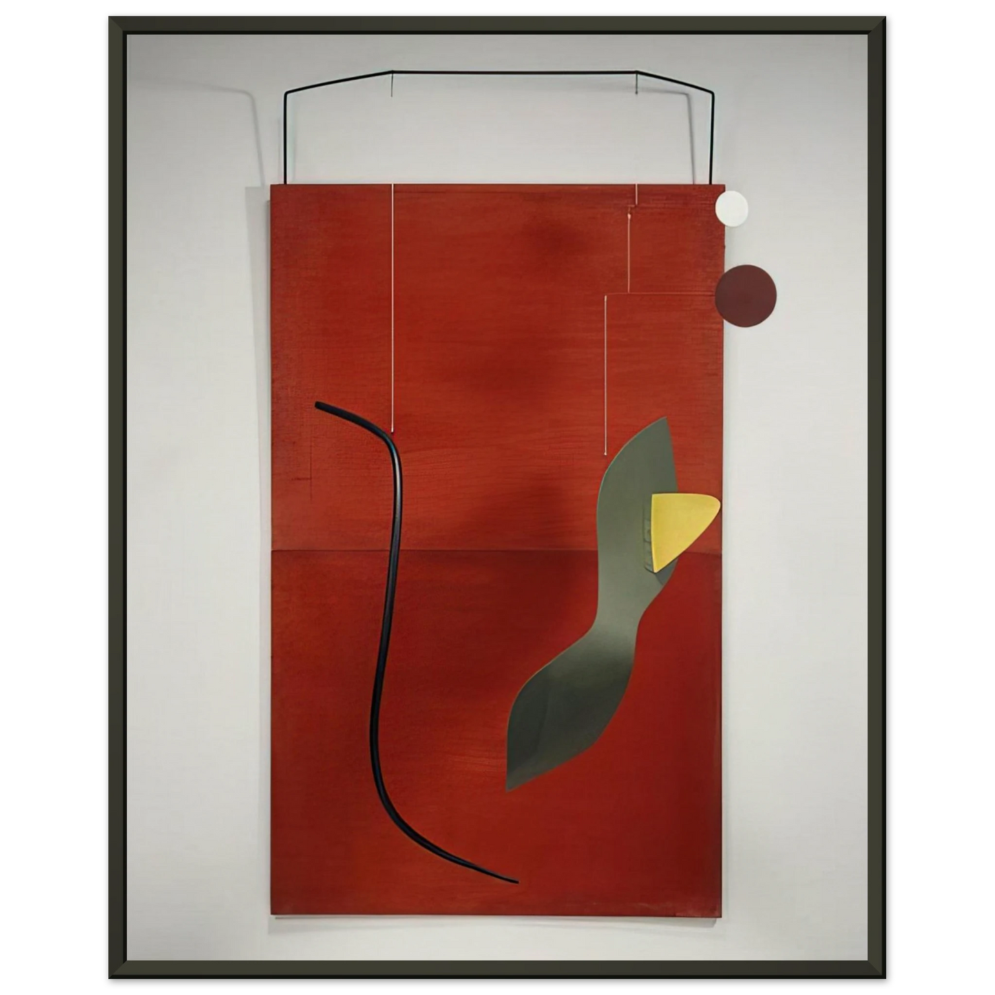 Alexander Calder RED PANEL 1936 Framed Art Print - Aluminum Frame - 70x100 cm / 28x40 inches