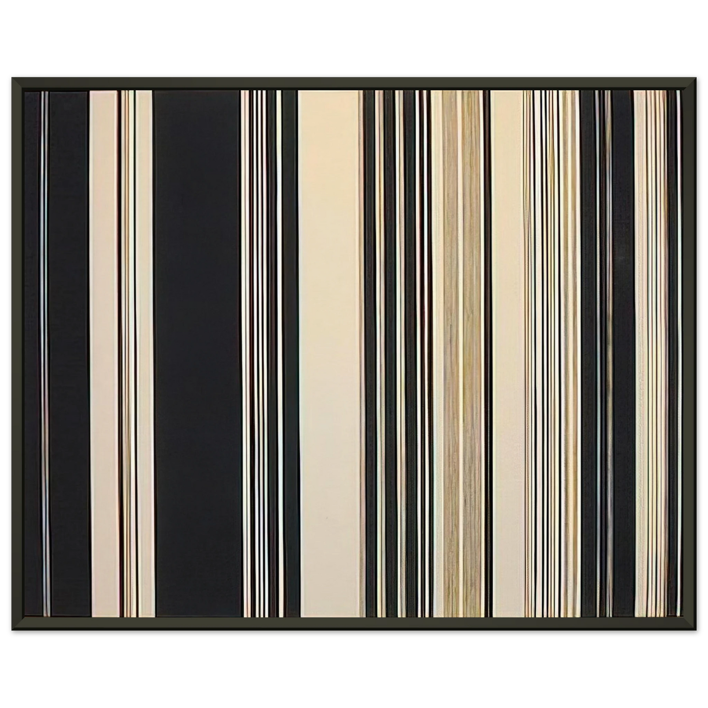 Gene Davis Black Panther 1970 Framed Art Print - Aluminum Frame - 60x80 cm / 24x32 inches