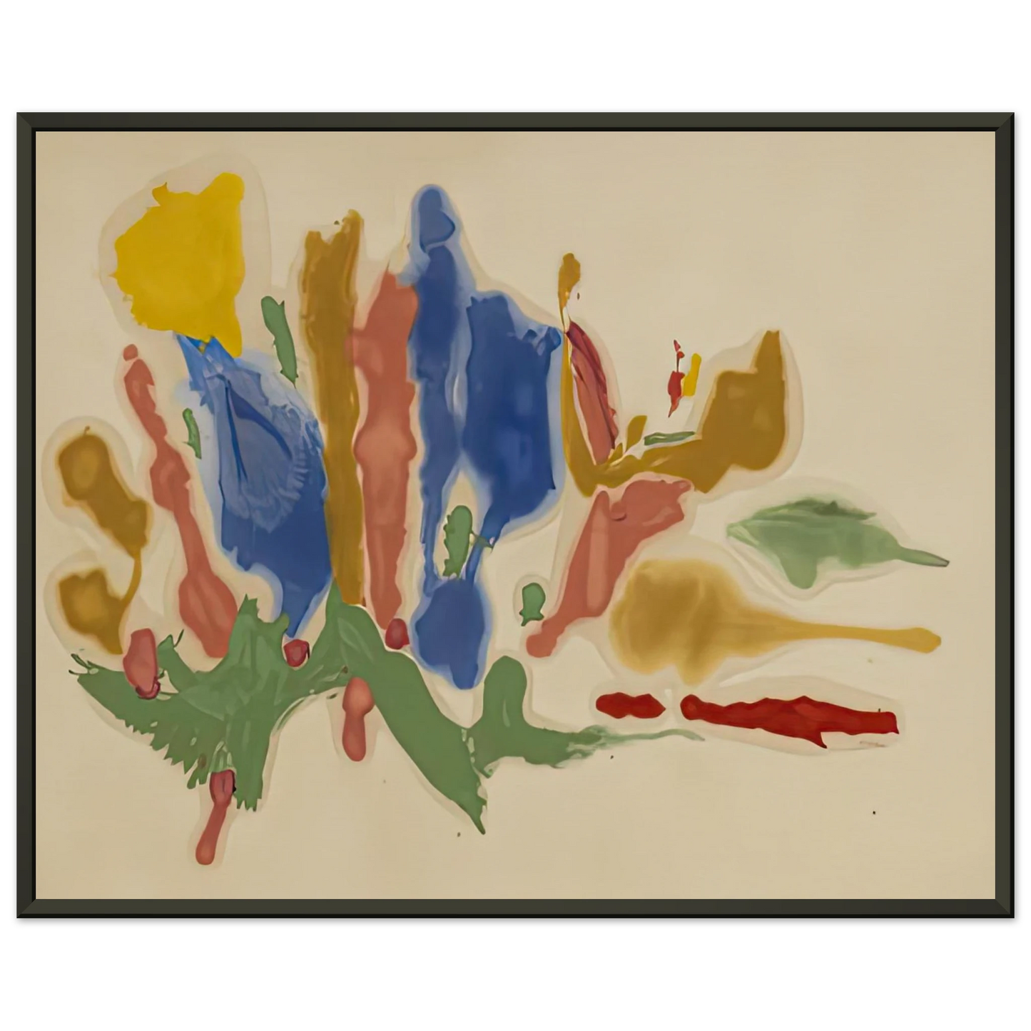 Helen Frankenthaler Cool Summer 1962 Framed Art Print - Aluminum Frame - 60x80 cm / 24x32 inches