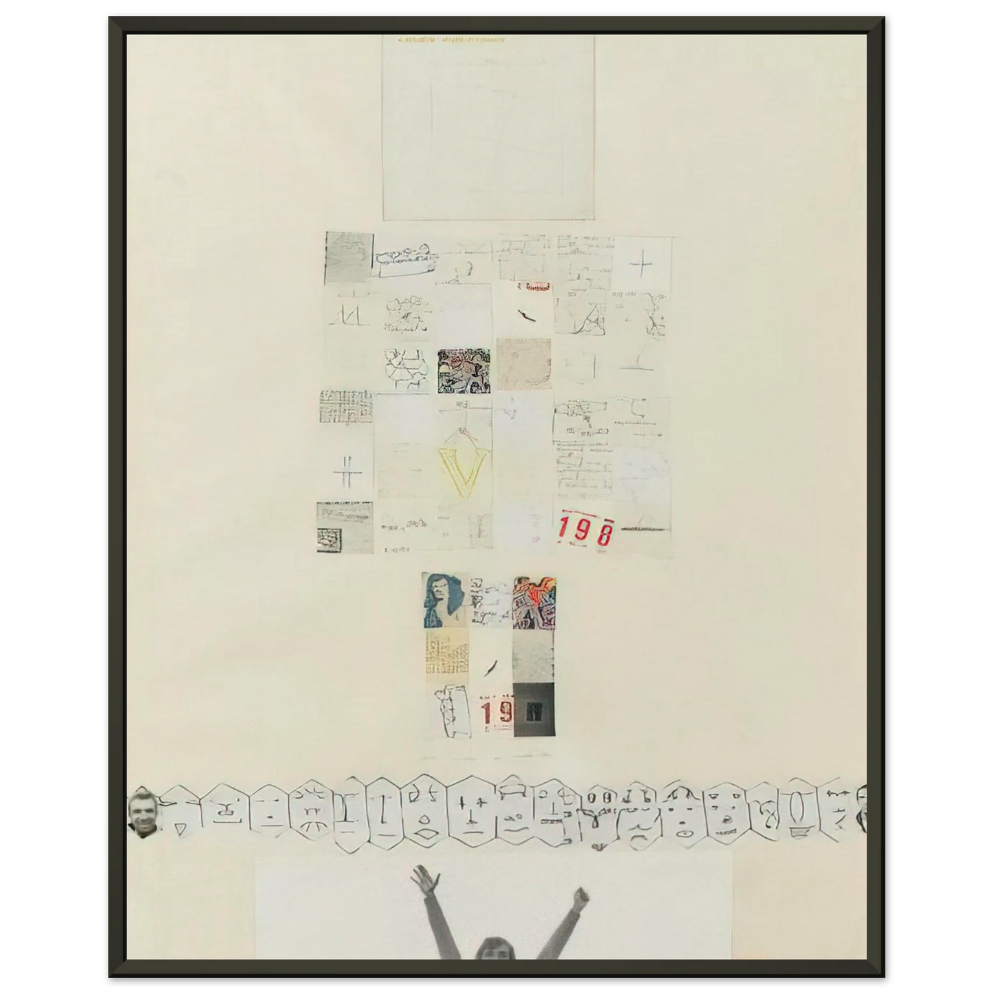 Alighiero Boetti UNTITLED 1980 Framed Art Print - Aluminum Frame - 70x100 cm / 28x40 inches