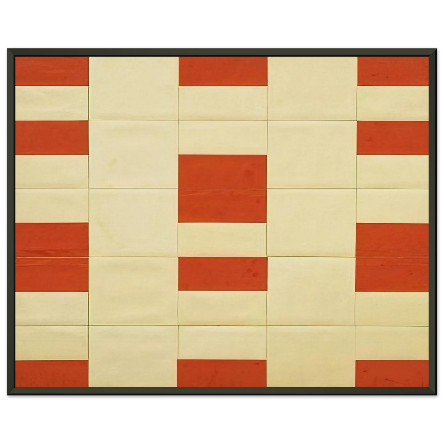 Ellsworth Kelly Red and White Framed Art Print - Aluminum Frame - 70x100 cm / 28x40 inches