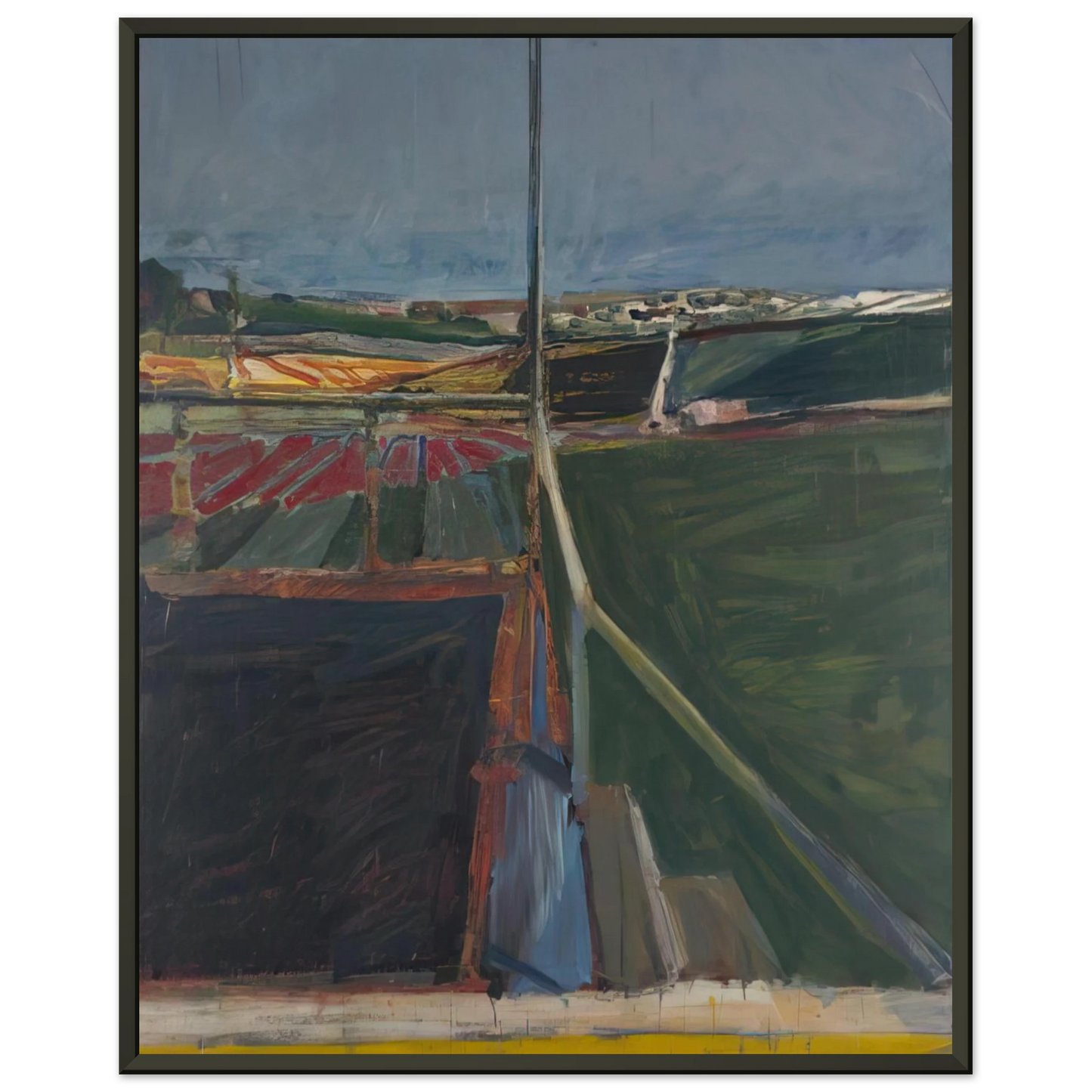 Richard Diebenkorn View from the Porch Framed Art Print - Aluminum Frame - 70x100 cm / 28x40 inches