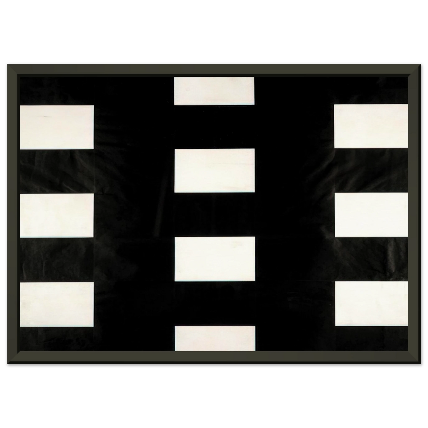 Ellsworth Kelly White and Black Framed Art Print - Aluminum Frame - 60x80 cm / 24x32 inches