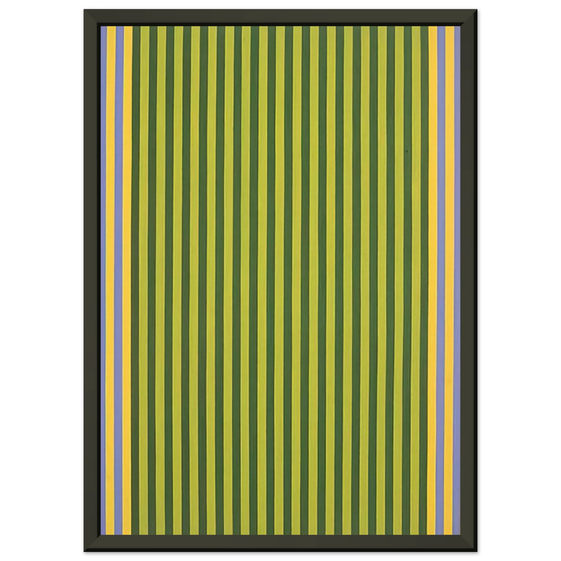 Gene Davis  LimelightSounds of Grass  1960 Framed Art Print  - Aluminum Frame - 60x80 cm / 24x32 inches