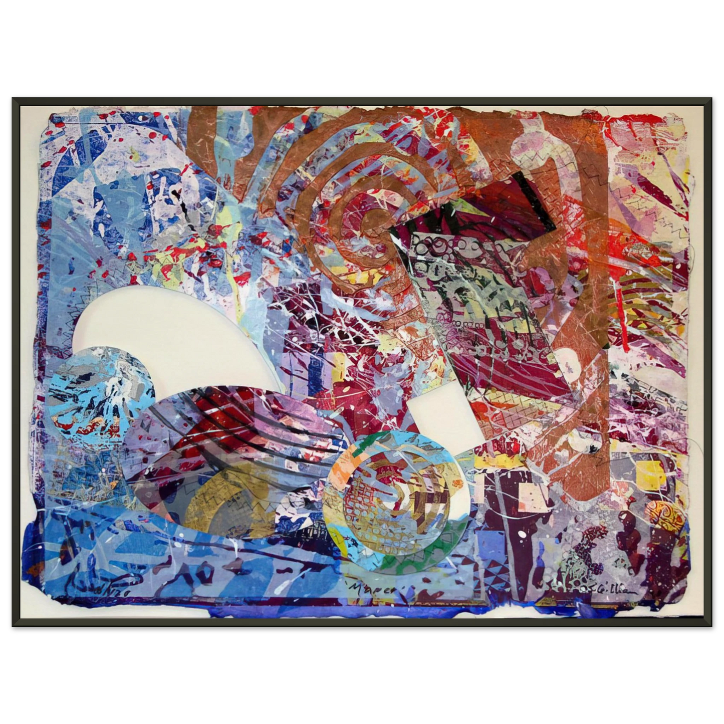 Sam Gilliam Manet II Framed Art Print - Aluminum Frame - 40x50 cm / 16x20 inches