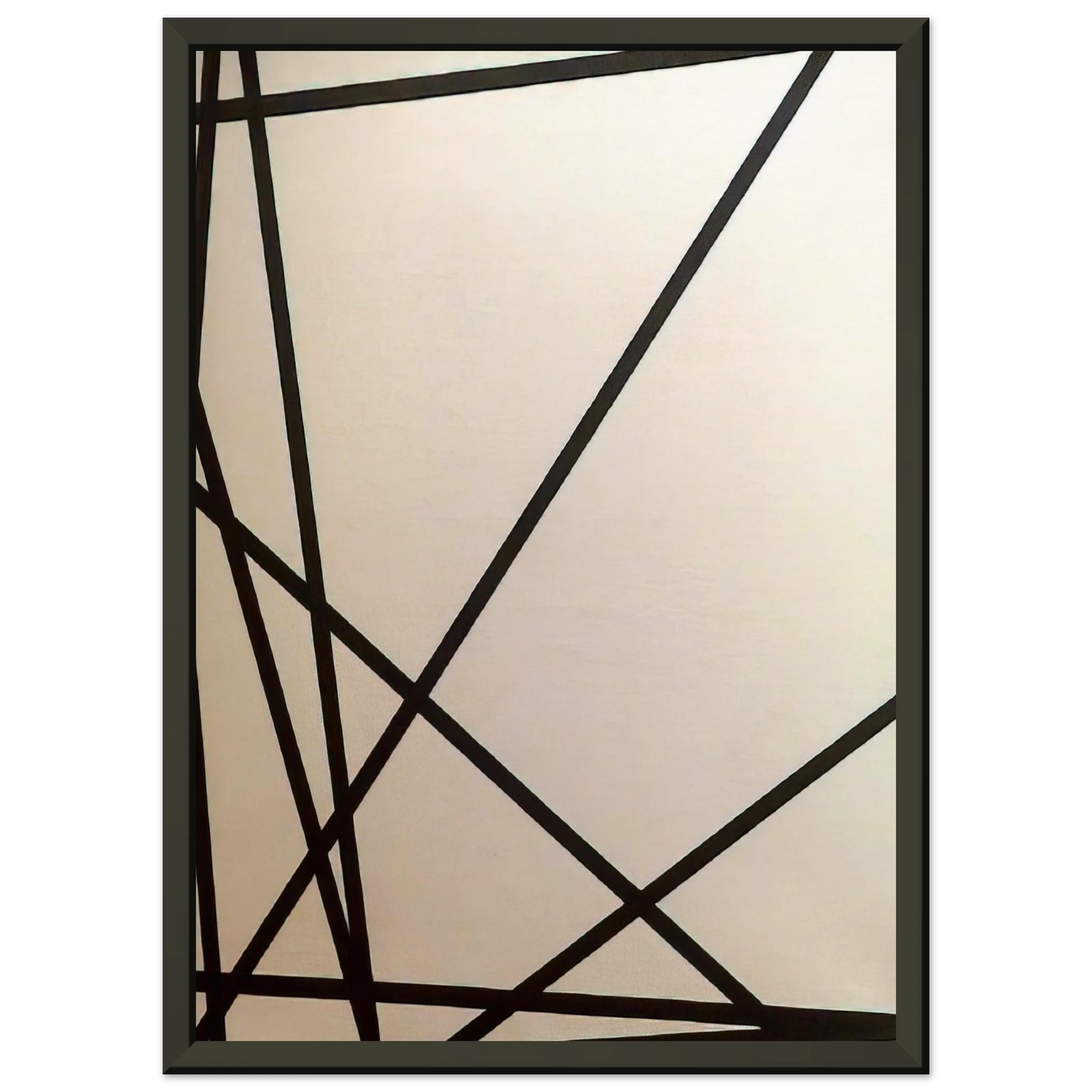 Francois Morellet 10 lignes au hasard 1975 Framed Art Print - Aluminum Frame - 40x50 cm / 16x20 inches