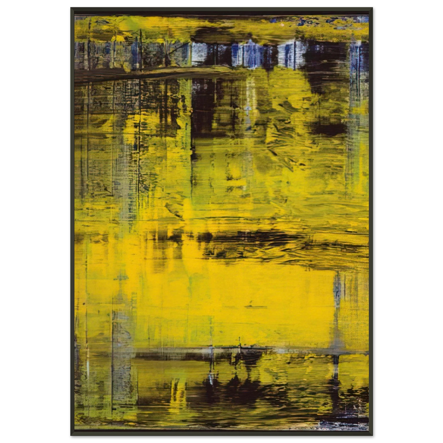 Gerhard Richter ABSTRACT PAINTING NO 809 3 Framed Art Print - Aluminum Frame - 21x29.7 cm / 8x12"