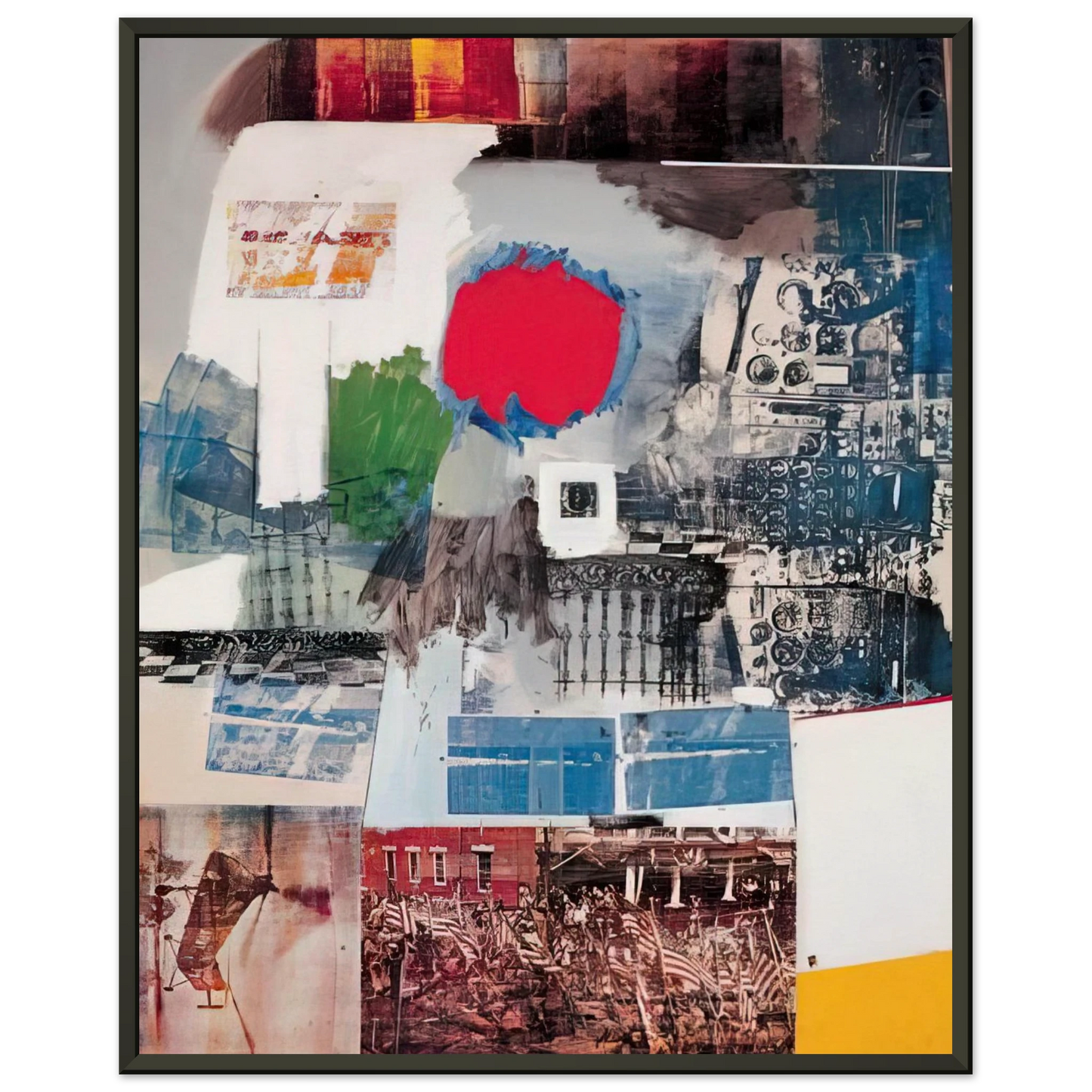 Robert Rauschenberg ARCHIVE 1963 Framed Art Print - Aluminum Frame - 40x50 cm / 16x20 inches