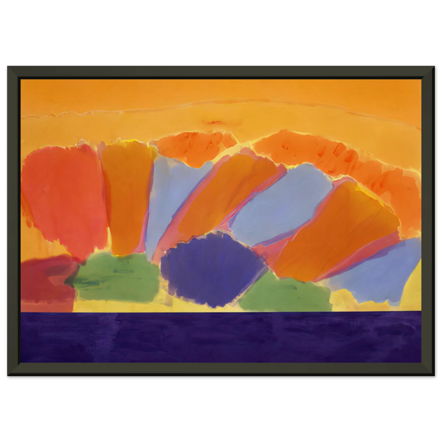Ronnie Landfield Uriel 1978 Framed Art Print - Aluminum Frame - 40x50 cm / 16x20 inches
