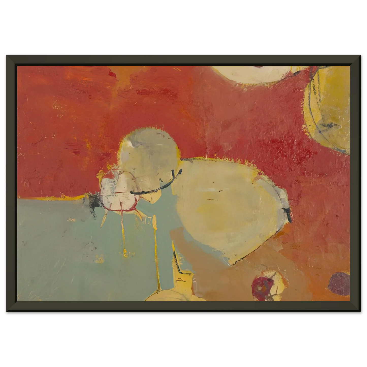 Richard Diebenkorn Untitled 2 Sausalito Framed Art Print - Aluminum Frame - 70x100 cm / 28x40 inches