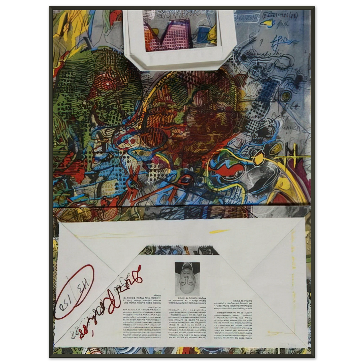 Dieter Roth Untitled Migros 1988 Framed Art Print - Aluminum Frame - 60x80 cm / 24x32 inches