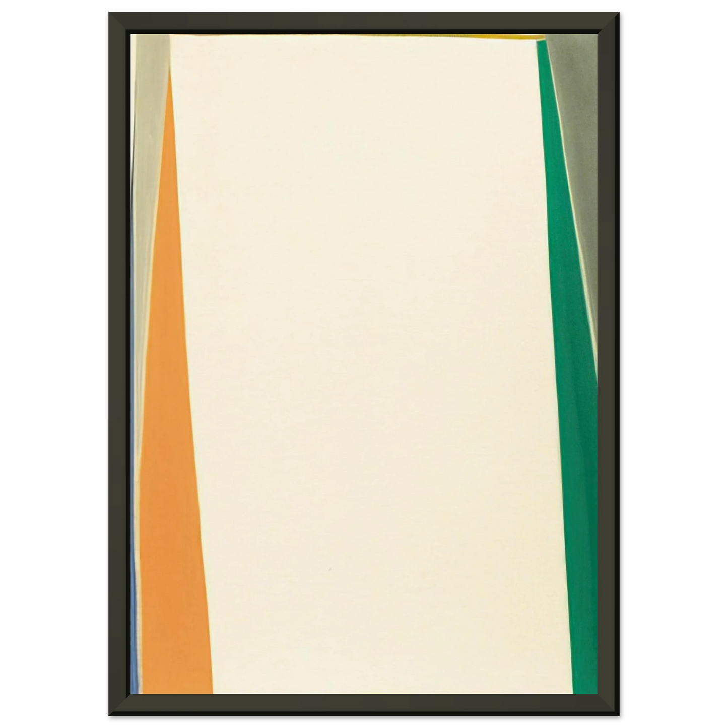 Larry Zox Open White Center 1974 Framed Art Print - Aluminum Frame - 60x80 cm / 24x32 inches