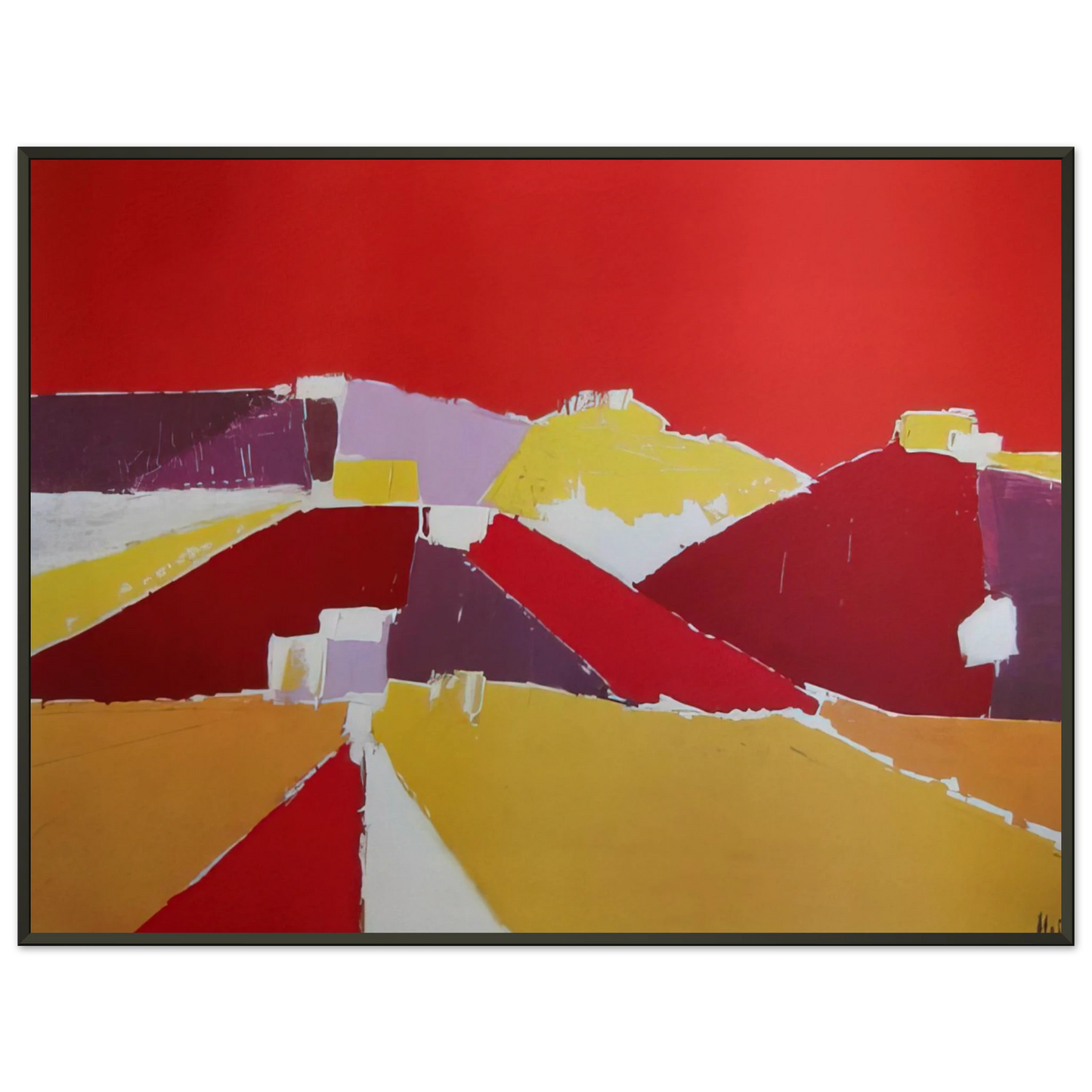Nicolas de Stael Agrigente 1953 Framed Art Print - Aluminum Frame - 40x50 cm / 16x20 inches