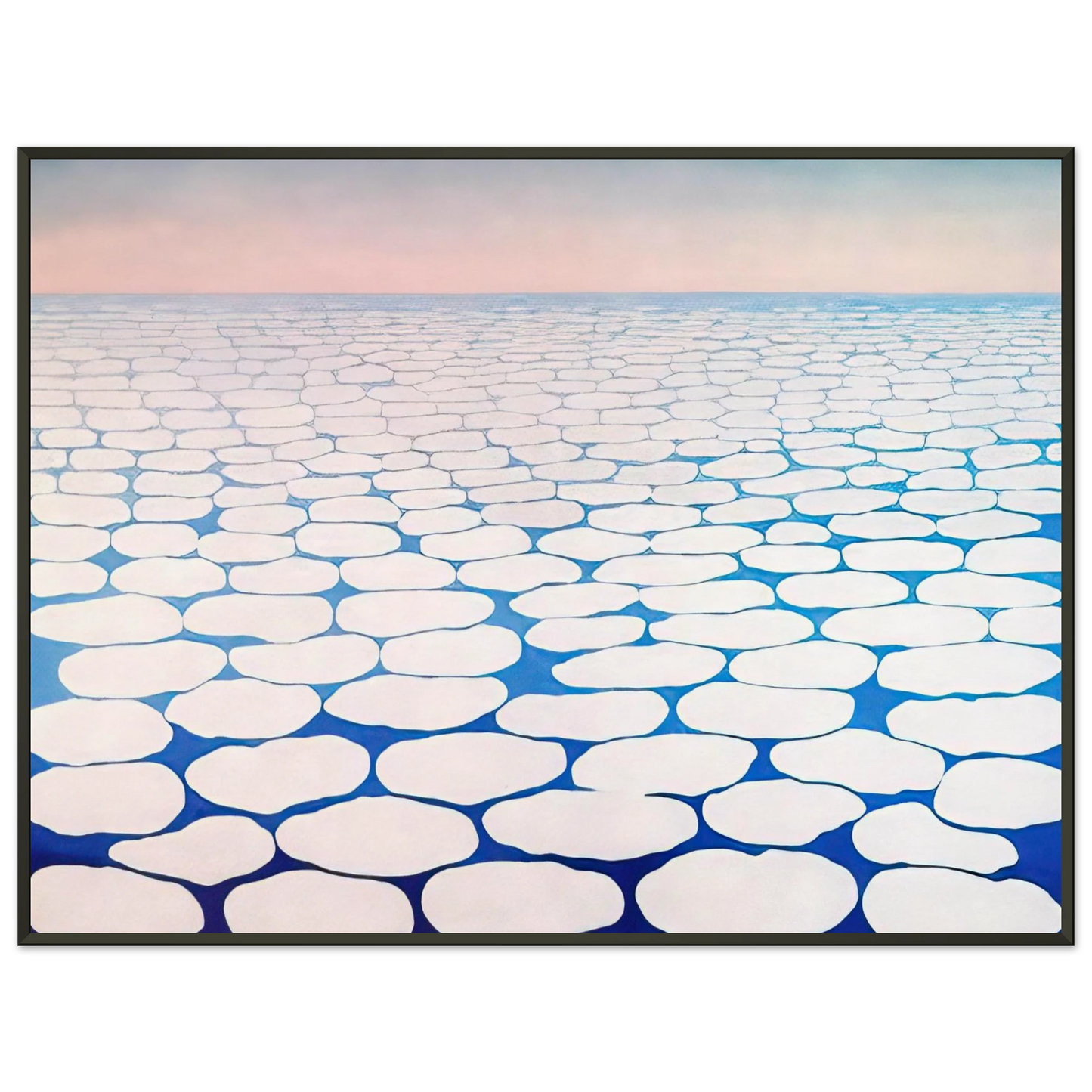 Georgia OKeeffe Sky above clouds III Framed Art Print - Aluminum Frame - 70x100 cm / 28x40 inches