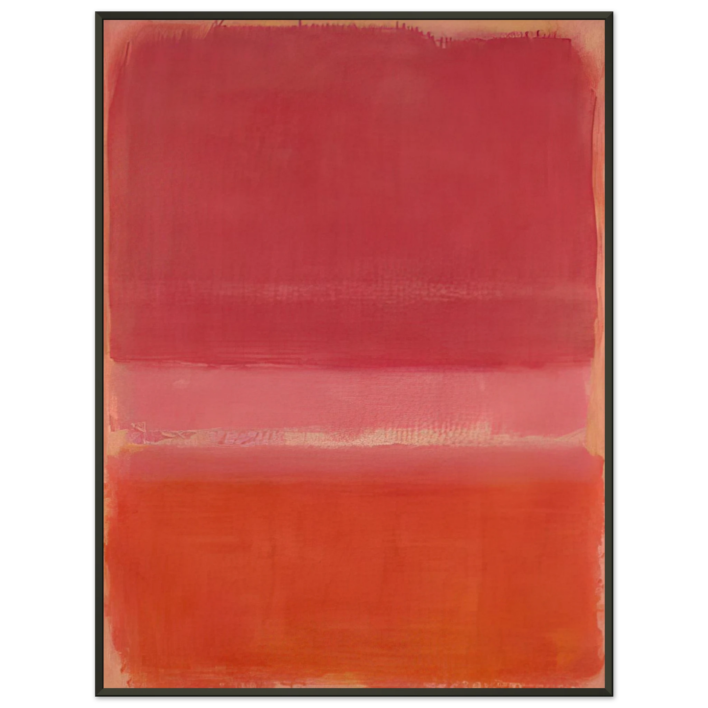 Mark Rothko Untitled Red 1956 Framed Art Print - Aluminum Frame - 60x80 cm / 24x32 inches