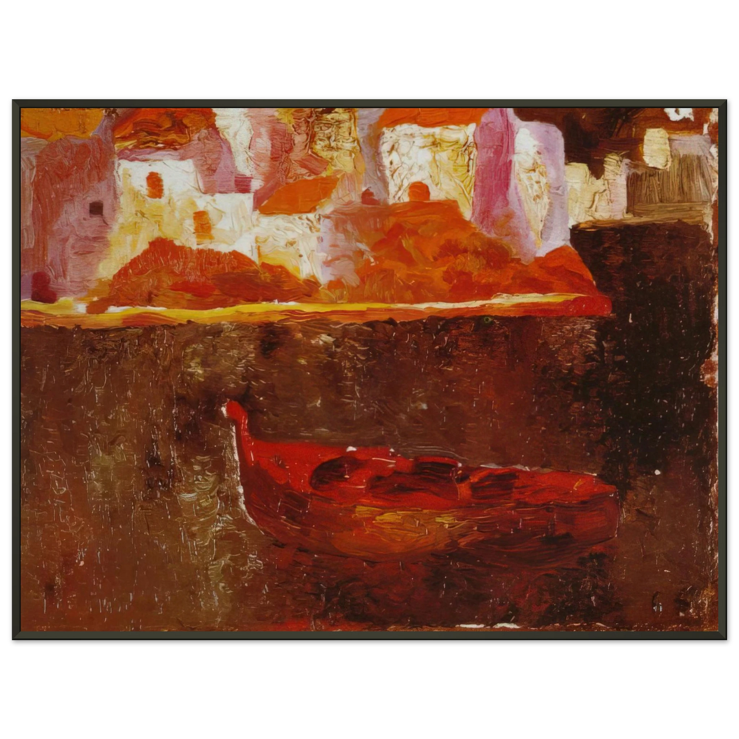 Salvador Dali PUNTA ES BALUARD DE LA RIBA D EN PITXOT 1919 Framed Art Print - Aluminum Frame - 70x100 cm / 28x40 inches