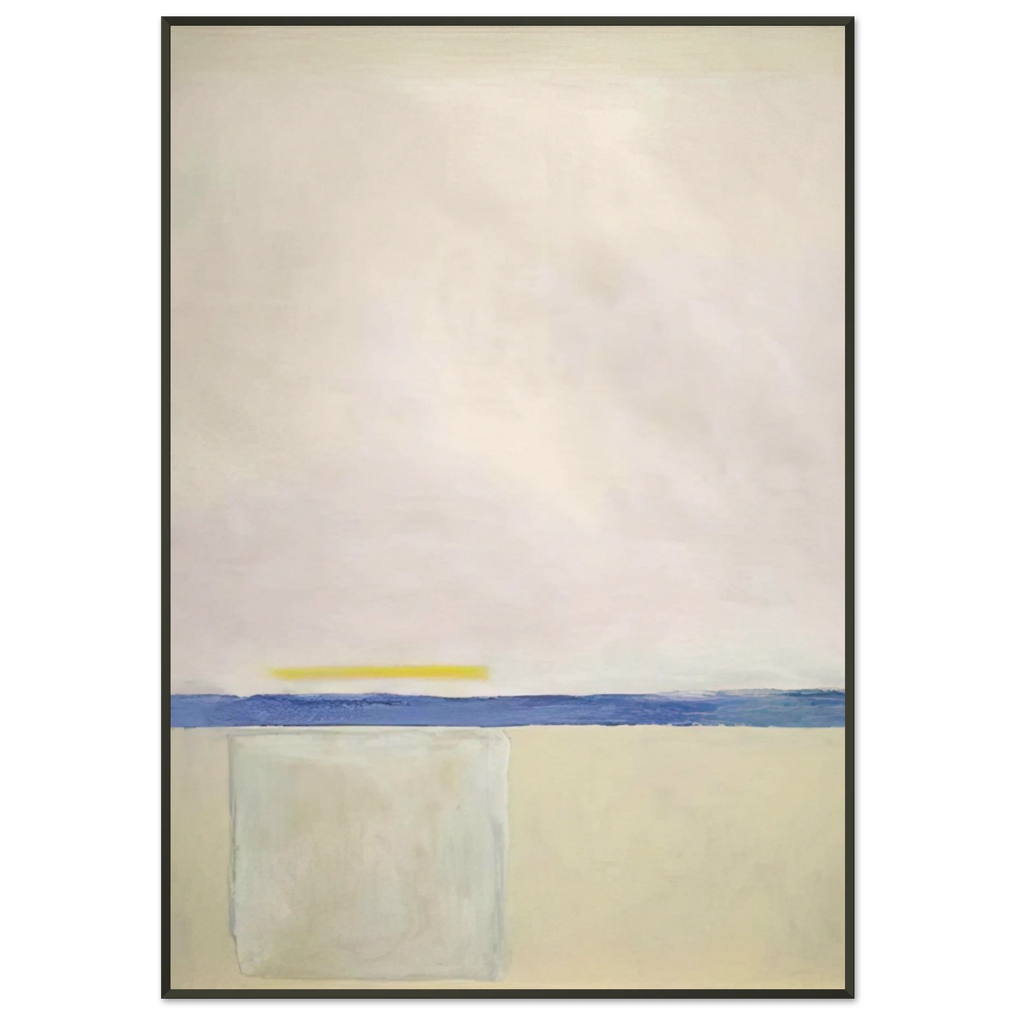 Theodoros Stamos Low White Sun Box 1965 Framed Art Print - Aluminum Frame - 21x29.7 cm / 8x12"