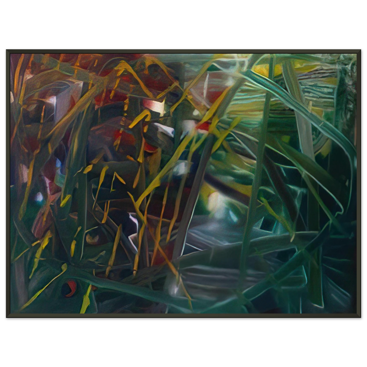 Gerhard Richter ABSTRACT PAINTING NO 439 Framed Art Print - Aluminum Frame - 40x50 cm / 16x20 inches