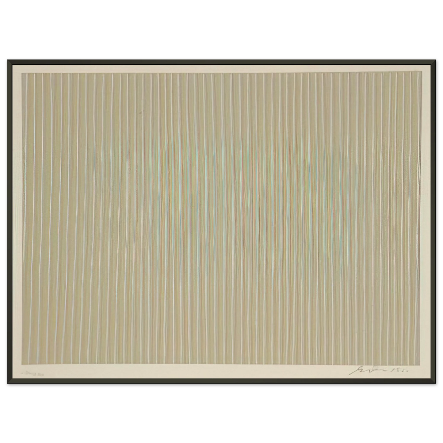 Gene Davis Carousel 1980 Framed Art Print - Aluminum Frame - 70x100 cm / 28x40 inches