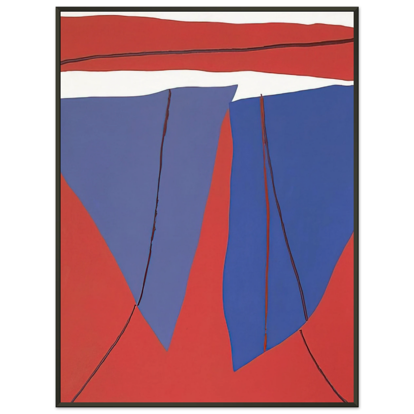 Ray Parker Spring 1984 Framed Art Print - Aluminum Frame - 70x100 cm / 28x40 inches
