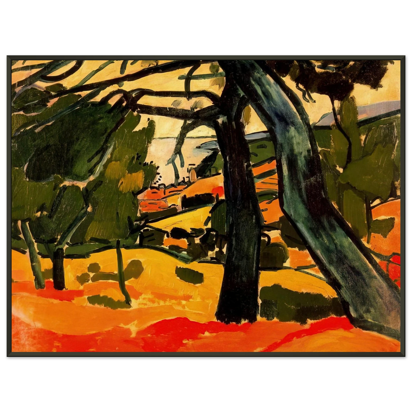 Andre Derain LANDSCAPE 1907 1 Framed Art Print - Aluminum Frame - 60x80 cm / 24x32 inches
