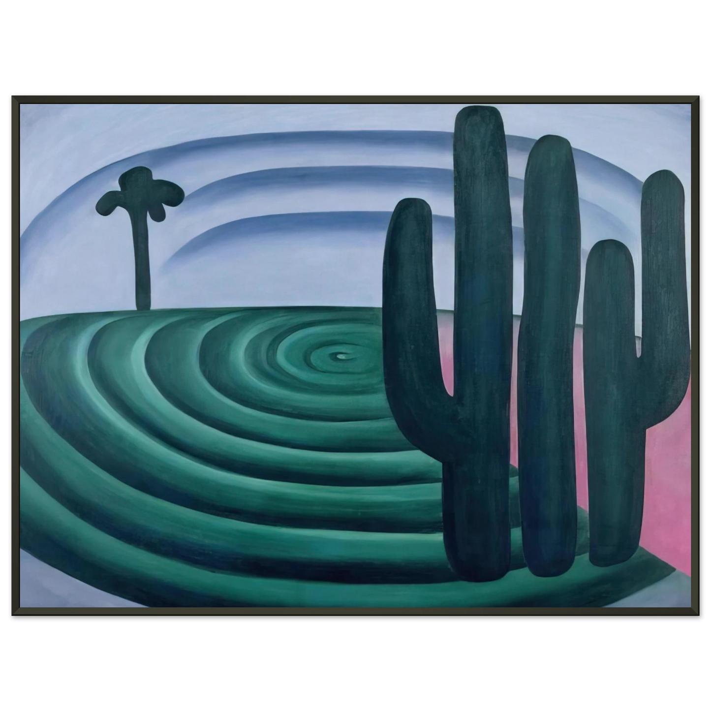 Tarsila do Amaral Distance Framed Art Print - Aluminum Frame - 60x80 cm / 24x32 inches