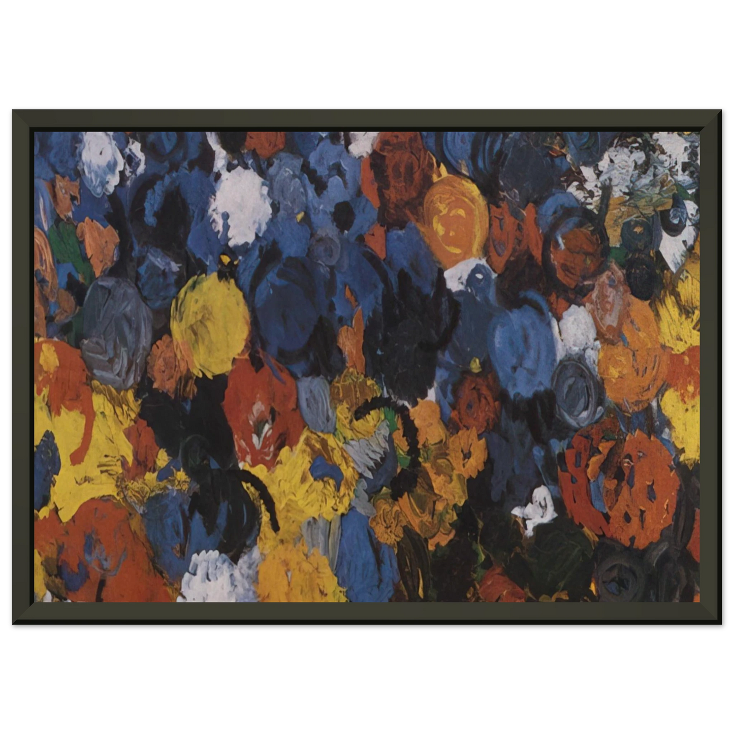 Ernst Wilhelm Nay Blue Flood 1960 Framed Art Print - Aluminum Frame - 60x80 cm / 24x32 inches