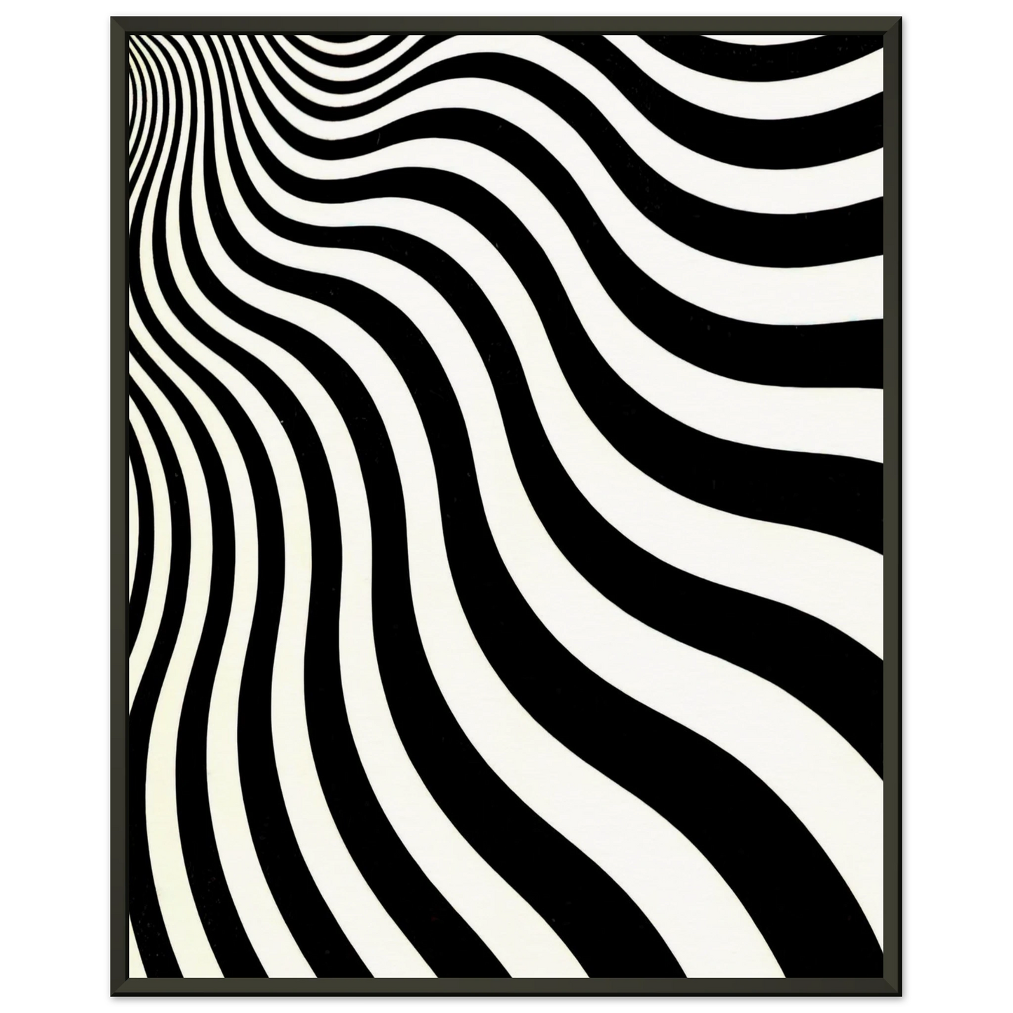 Bridget Riley INTAKE 1964 Framed Art Print - Aluminum Frame - 70x100 cm / 28x40 inches