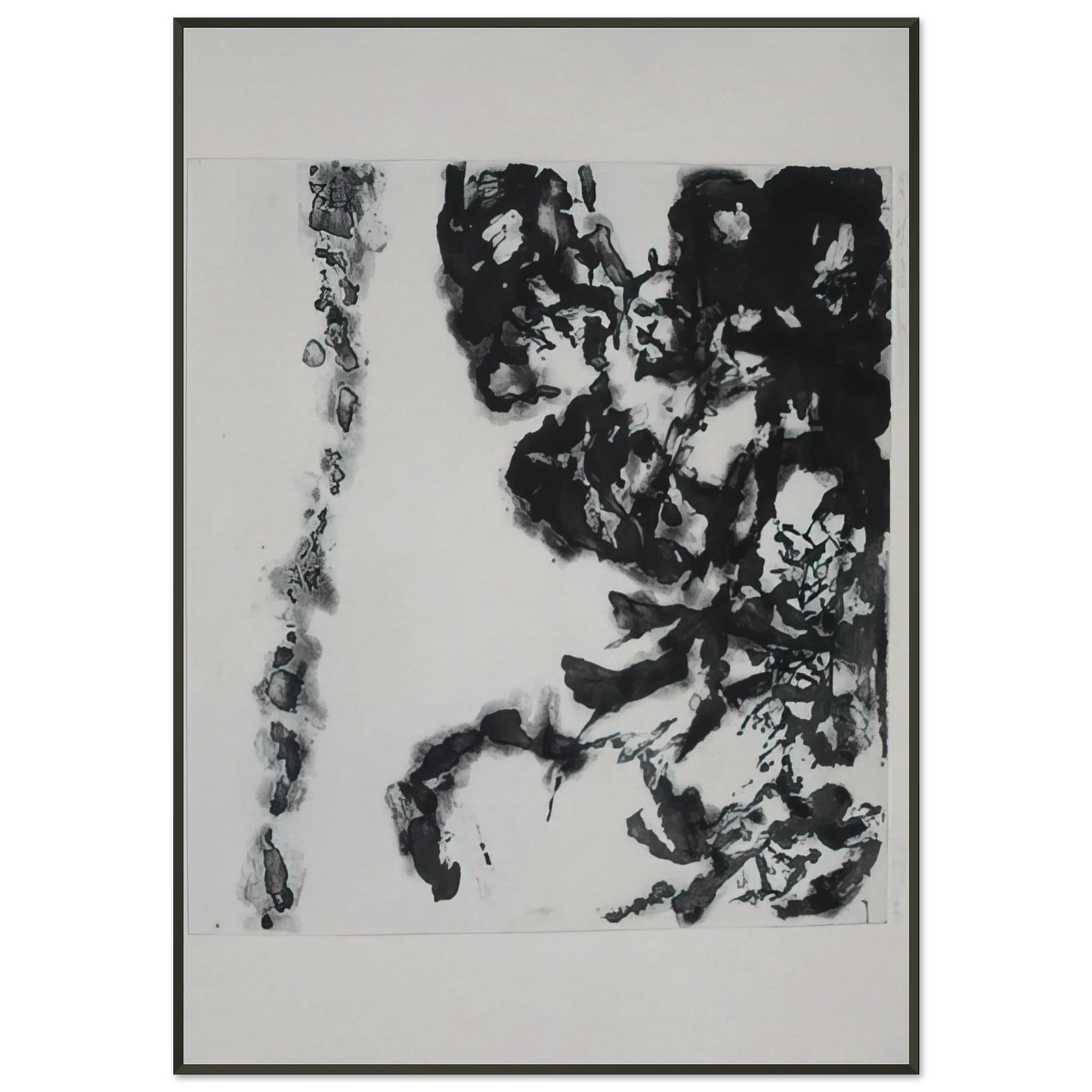 Zao WouKi EULOGY ON THE EXTREMELY DELICATE THINGS 1993 Framed Art Print - Aluminum Frame - 21x29.7 cm / 8x12"